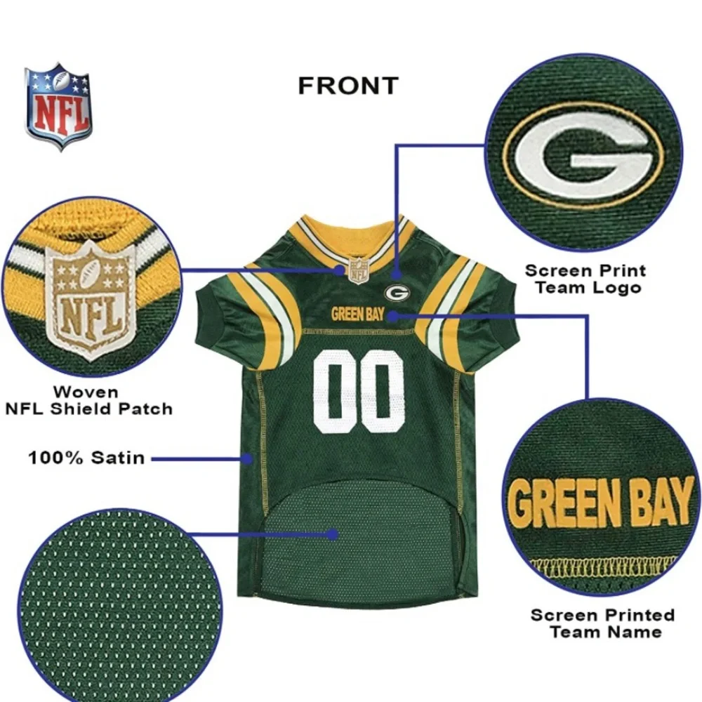 NWT NFL  Greenbay Packers  dog Jersey